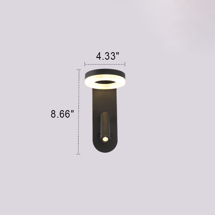 Solid Color Aluminum Iron Acrylic LED Wall Sconce Lamp