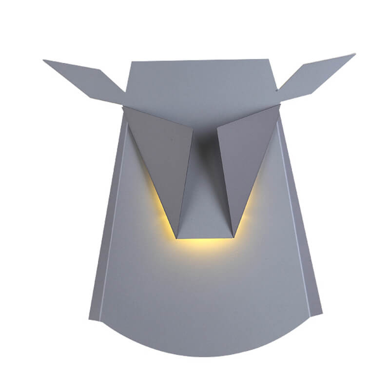 Creative Iron Bull Head Shape LED Wall Sconce Lamp