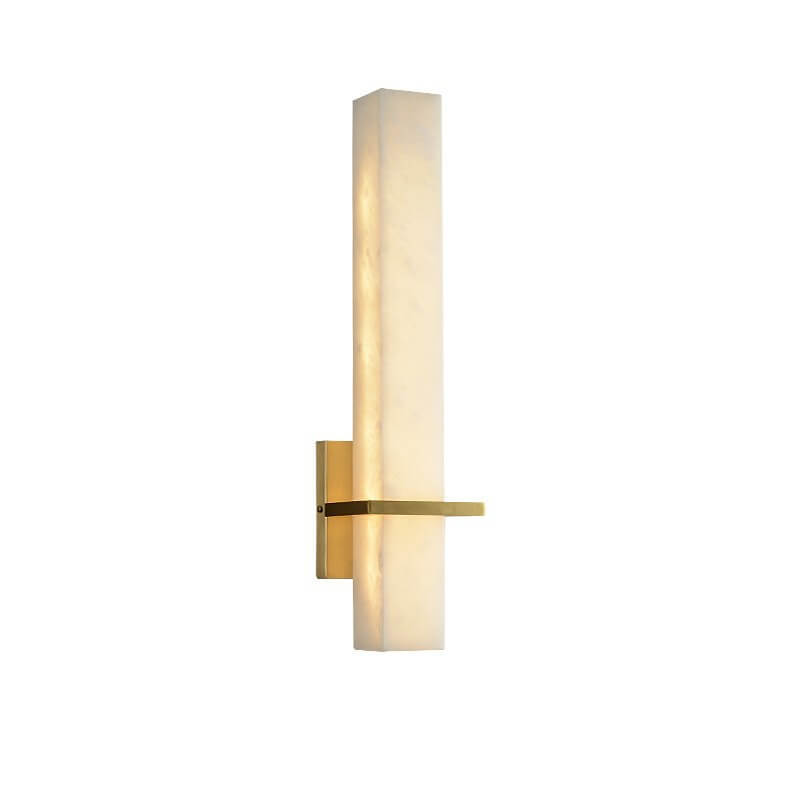 Light Full Copper Rectangular Lucite LED Wall Sconce Lamp
