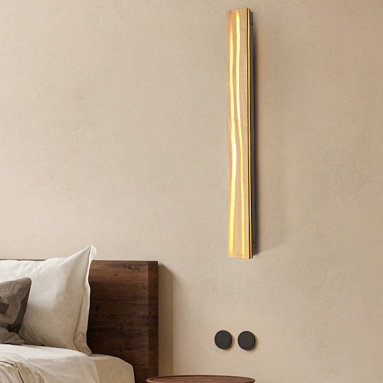 Contemporary Creative Rectangle Wood LED Wall Sconce Lamp