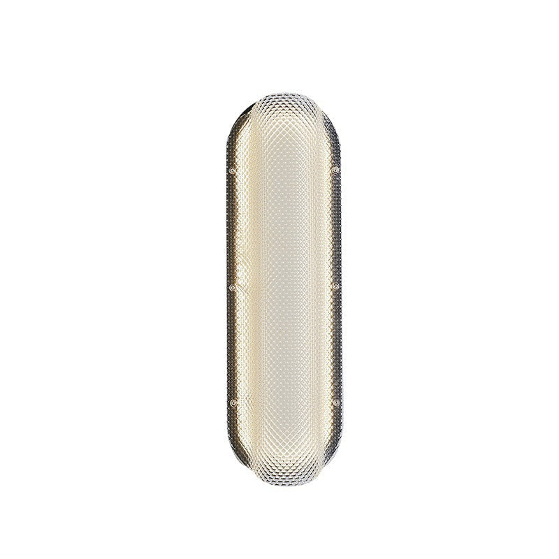 Iron Pattern Acrylic Column Shade LED Wall Sconce Lamp
