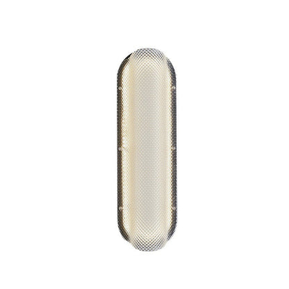 Iron Pattern Acrylic Column Shade LED Wall Sconce Lamp