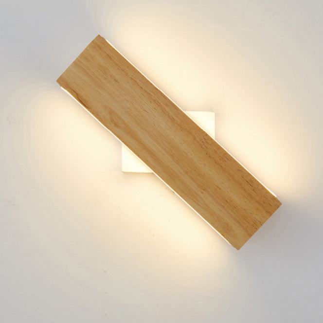 Scandinavian Wood Linear LED Wall Sconce