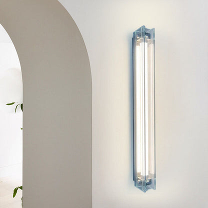 Industrial Style Simple Glass Strip LED Wall Sconce Lamp