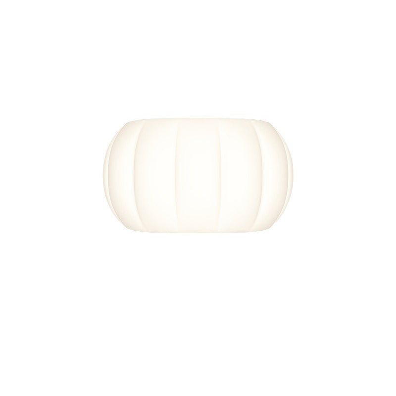Minimalist Acrylic Pumpkin Shade Iron LED Wall Sconce Lamp