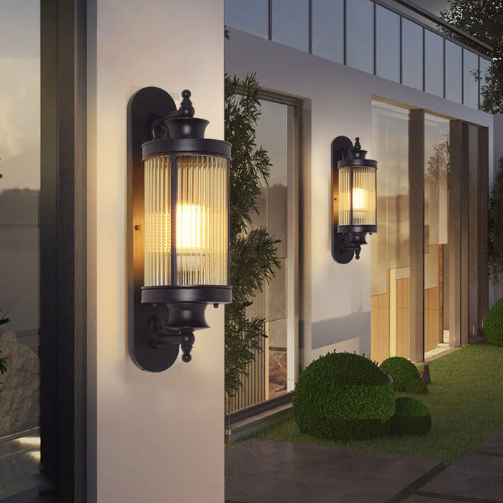 Chinese Iron Outdoor Waterproof 1-Light Wall Sconce Lamp