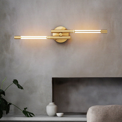 Light Luxury Cylindrical All-copper LED Wall Sconce Lamp