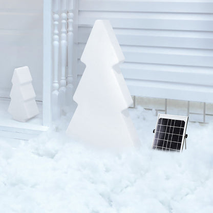 Modern Art Deco Waterproof Solar Rechargeable PE Christmas Tree LED RGB Landscape Lighting Outdoor Light For Garden