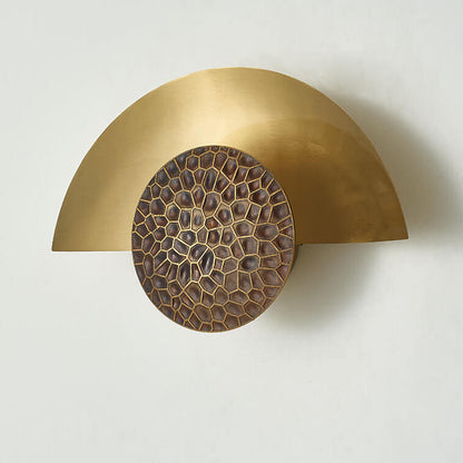 Scandinavian Half-Moon Round Iron LED Wall Sconce Lamp