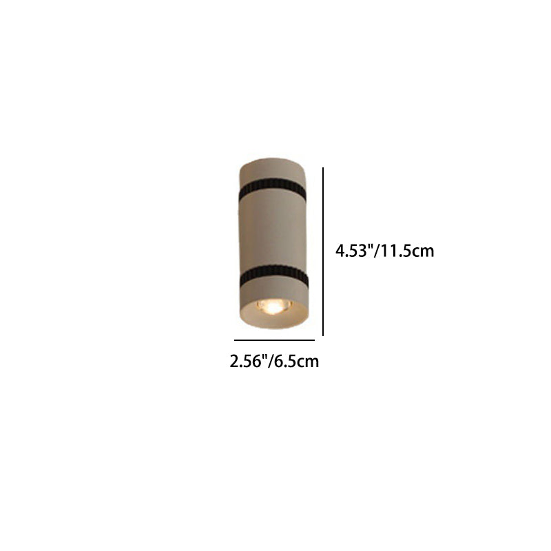 Modern Minimalist Cylinder Aluminum LED Wall Sconce Lamp