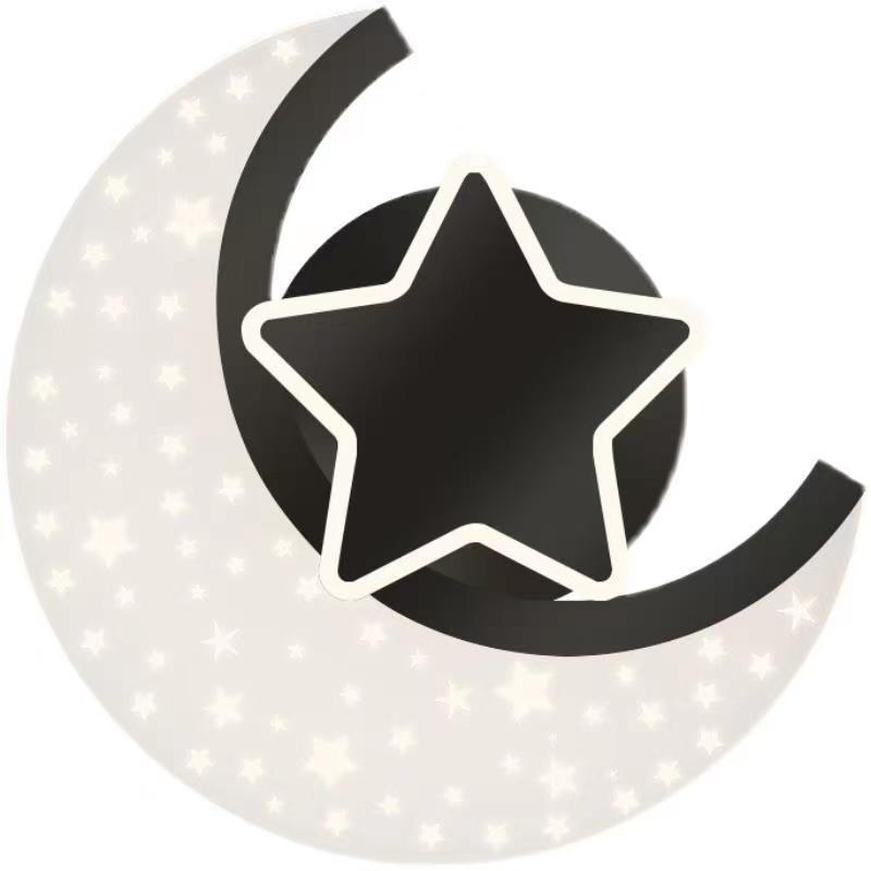 Simplicity Aluminum Acrylic Moon Star LED Wall Sconce Lamp