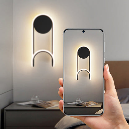 Scandinavian Acrylic Round Hook Led Wall Sconce Lamp