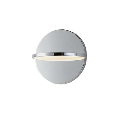 Nordic Chrome Round Stainless Steel LED Wall Sconce Lamp