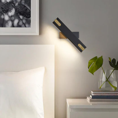 Light Wrought Iron Acrylic Rotatable LED Wall Sconce Lamp
