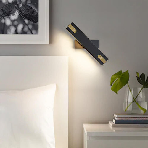 Light Wrought Iron Acrylic Rotatable LED Wall Sconce Lamp