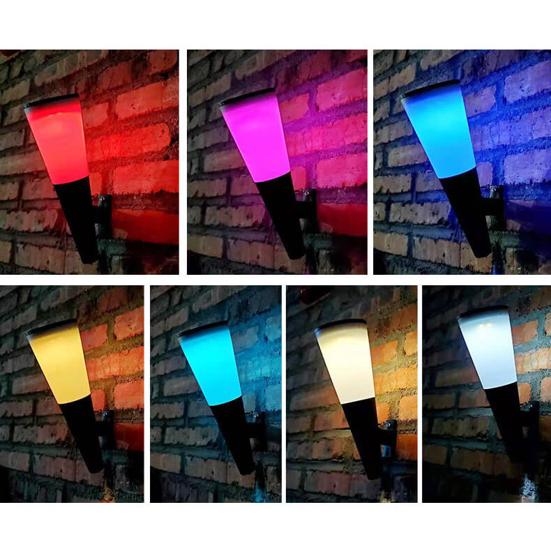 Solar Horn Design LED Outdoor Decoration Wall Sconce Lamp