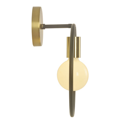 Nordic Circle Round Iron 1-Light Wall Sconce Lamp