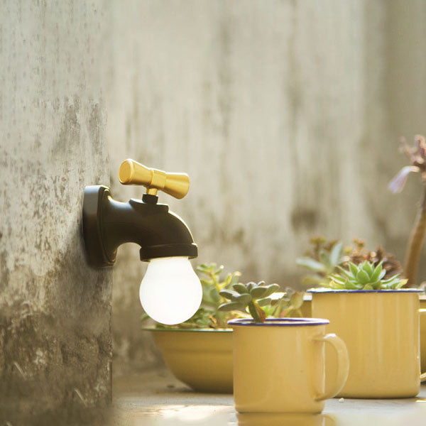 Creative Faucet ABS PC USB LED Night Light Wall Sconce Lamp