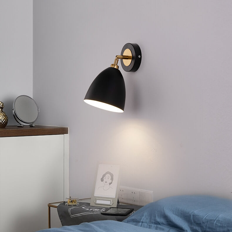 Iron Traditional Shape Shade 1-Light Wall Sconce Lamp