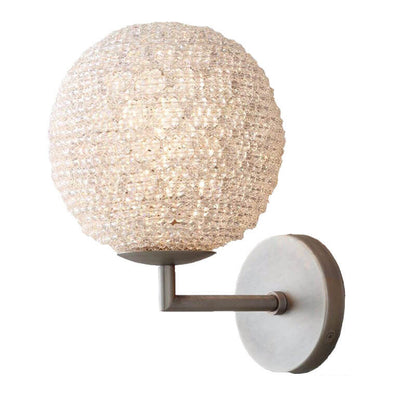 Light Luxury Crystal Sphere 1-Light Wall Sconce Lamp