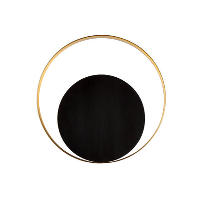 Modern Minimalist Iron Circle Ring 1-Light Wall Sconce Lamp