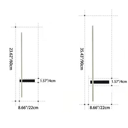 Waterproof Long Iron Acrylic LED Outdoor Wall Sconce Lamp
