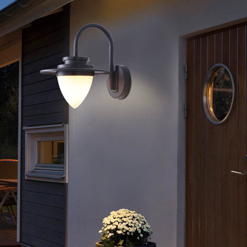 Peach Iron Outdoor Waterproof 1-Light Wall Sconce Lamp