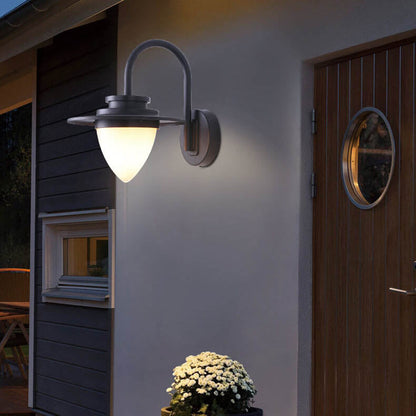 Peach Iron Outdoor Waterproof 1-Light Wall Sconce Lamp