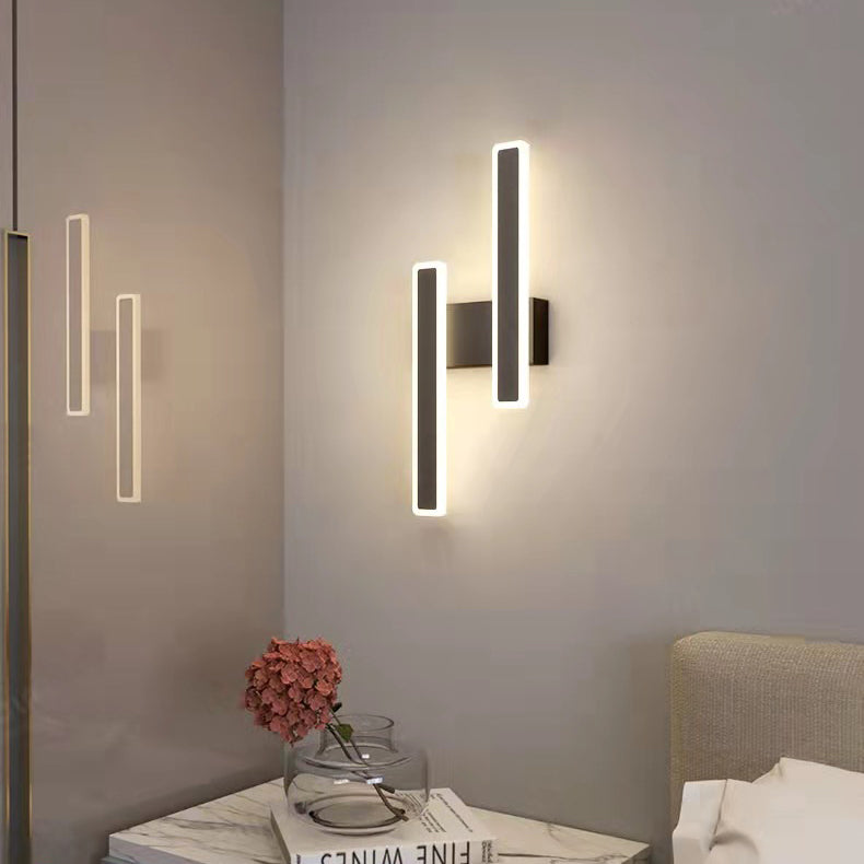 Geometric Strip Acrylic Hardware LED Wall Sconce Lamp
