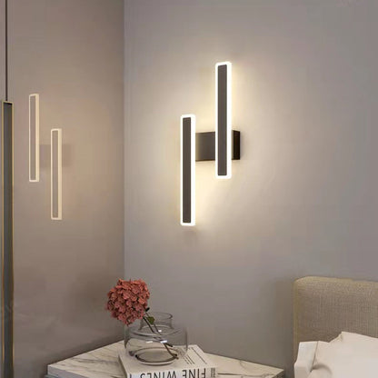Geometric Strip Acrylic Hardware LED Wall Sconce Lamp