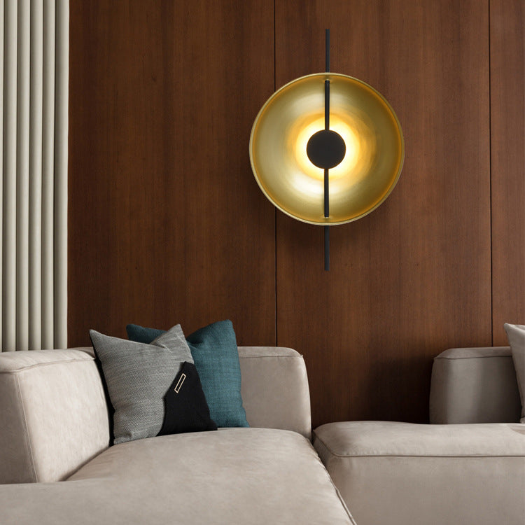 Modern Luxury Iron Round LED Wall Sconce Lamp