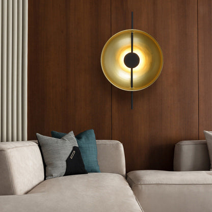 Modern Luxury Iron Round LED Wall Sconce Lamp