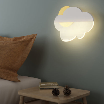 Modern Art Deco Iron Acrylic Cloud LED Wall Sconce Lamp