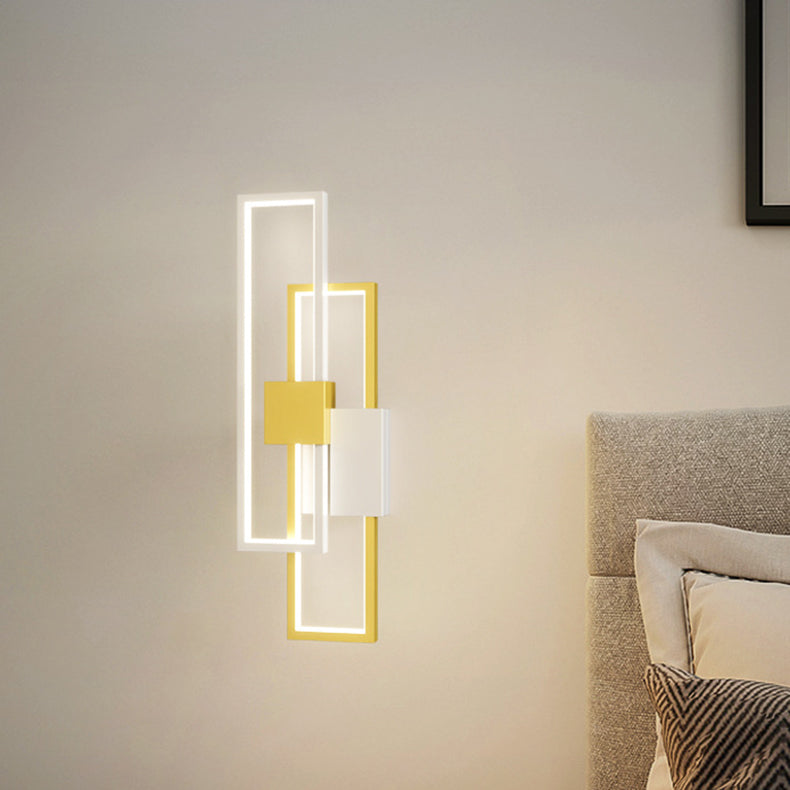 Double Aluminum Iron Silicone LED Wall Sconce Lamp