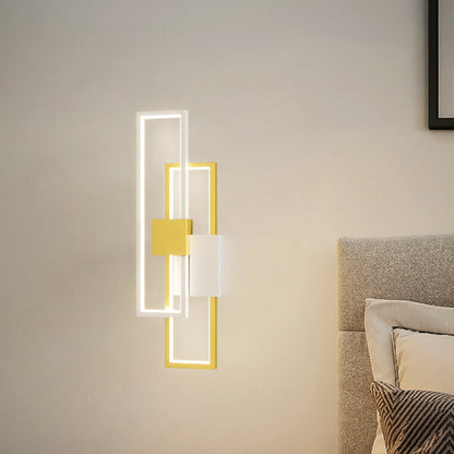 Double Aluminum Iron Silicone LED Wall Sconce Lamp