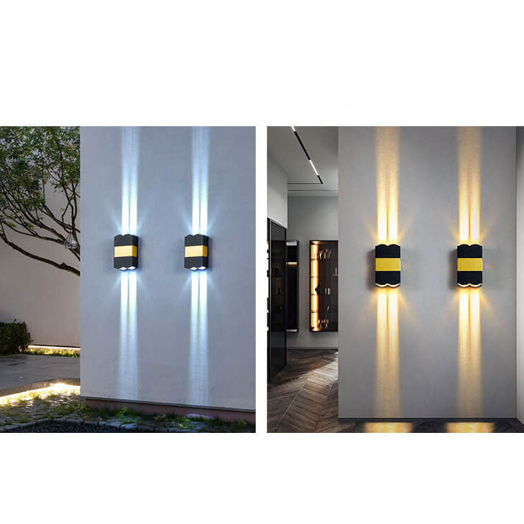 Rectangular Waterproof Outdoor Patio Wall Sconce Lamp