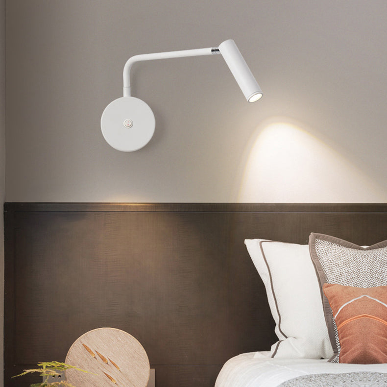 Cylindrical Rotatable Iron Aluminum LED Wall Sconce Lamp