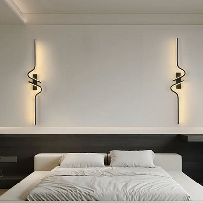 Creative Strip Aluminum Silicon Gel LED Wall Sconce Lamp