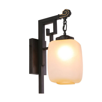 New Chinese Retro Pattern Design 1-Light Wall Sconce Lamp