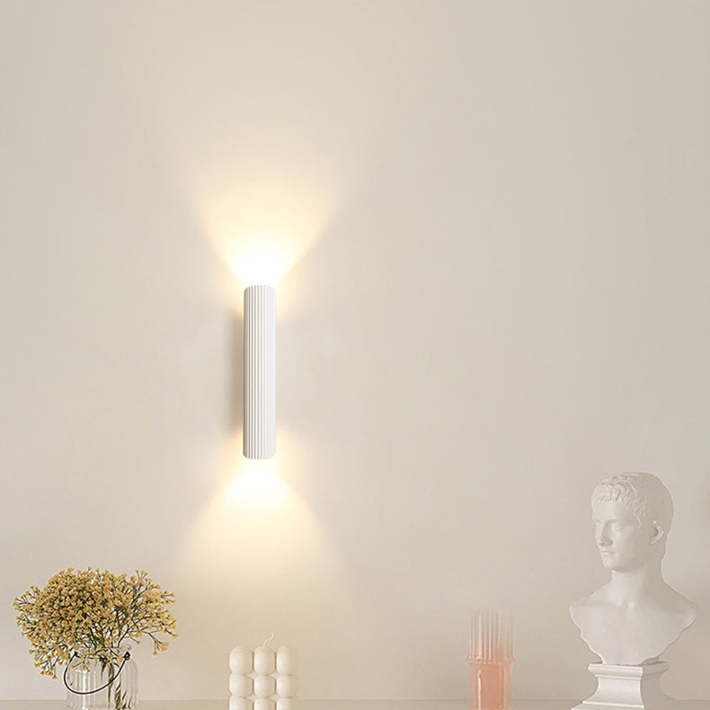 Simplicity Aluminum Roman Column Strip LED Wall Sconce Lamp