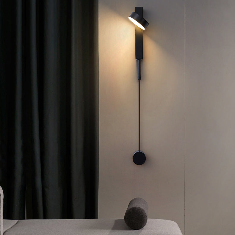 Minimalist Long Aluminum Iron Acrylic LED Wall Sconce Lamp