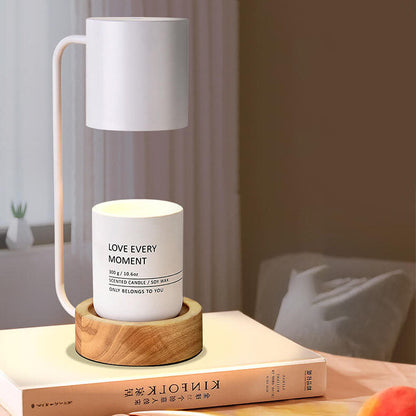 Japanese Minimalist Wood Timing Dimming Table Lamp