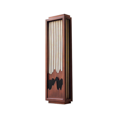 Chinese Steel Outdoor Waterproof 1-Light Wall Sconce Lamp