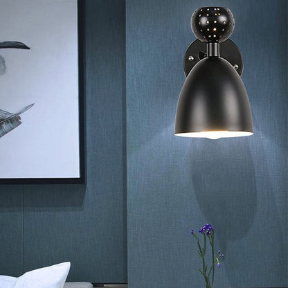 Macaron Solid Color Ironwood 1-Light Wall Sconce Lamp