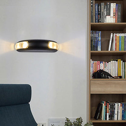 Simplicity Rectangular Aluminum Glass LED Wall Sconce Lamp