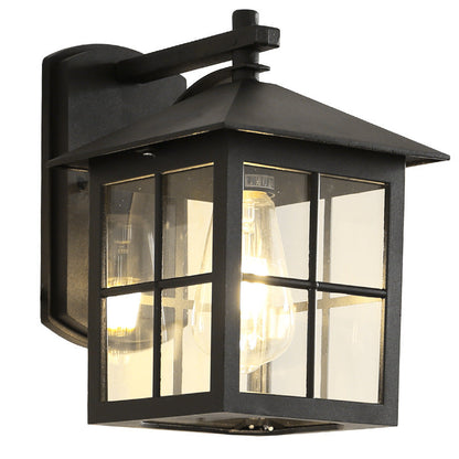 Simplicity Square Glass Shade 1-Light Wall Sconce Lamp