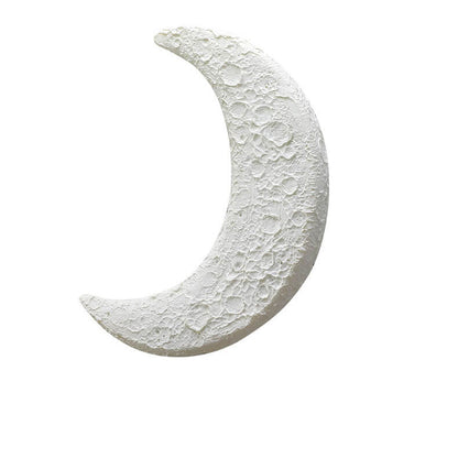 Outdoor Moon Shape Resin LED Rainproof Wall Sconce Lamp