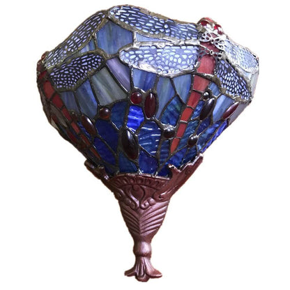 Tiffany Dragonfly Stained Glass 1-Light Wall Sconce Lamp