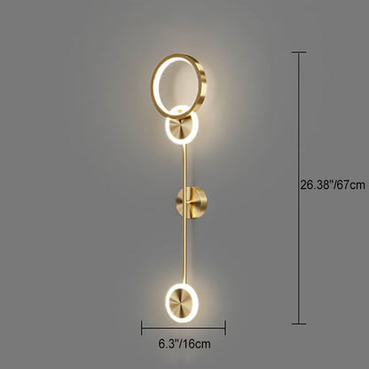 Geometric Long Strip Acrylic Shade LED Wall Sconce Lamp