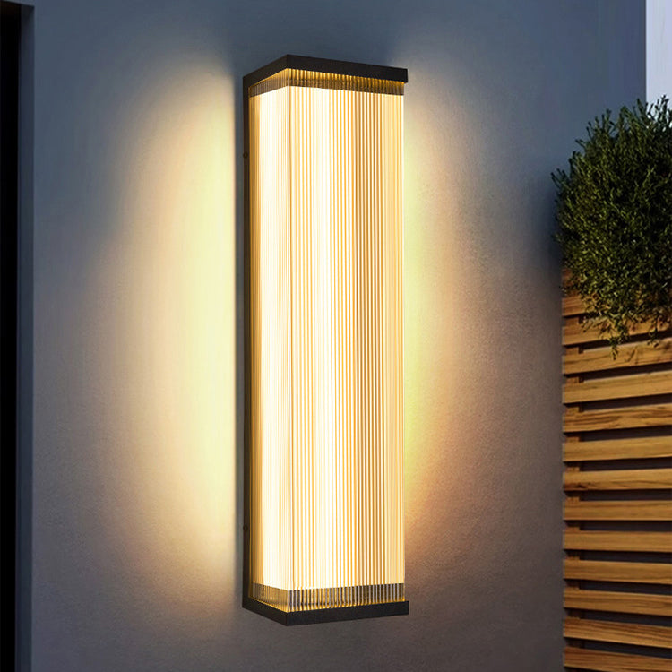 Waterproof Steel Acrylic LED Outdoor Wall Sconce Lamp